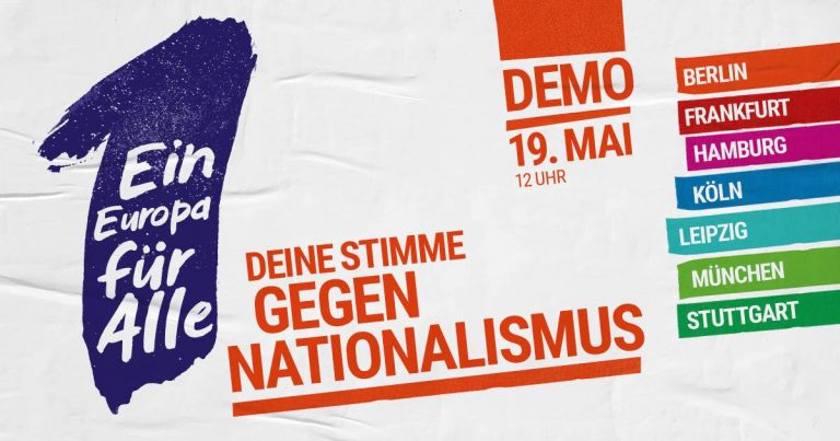 Gemeinsame Fahrt zur Demo „Ein Europa für alle“